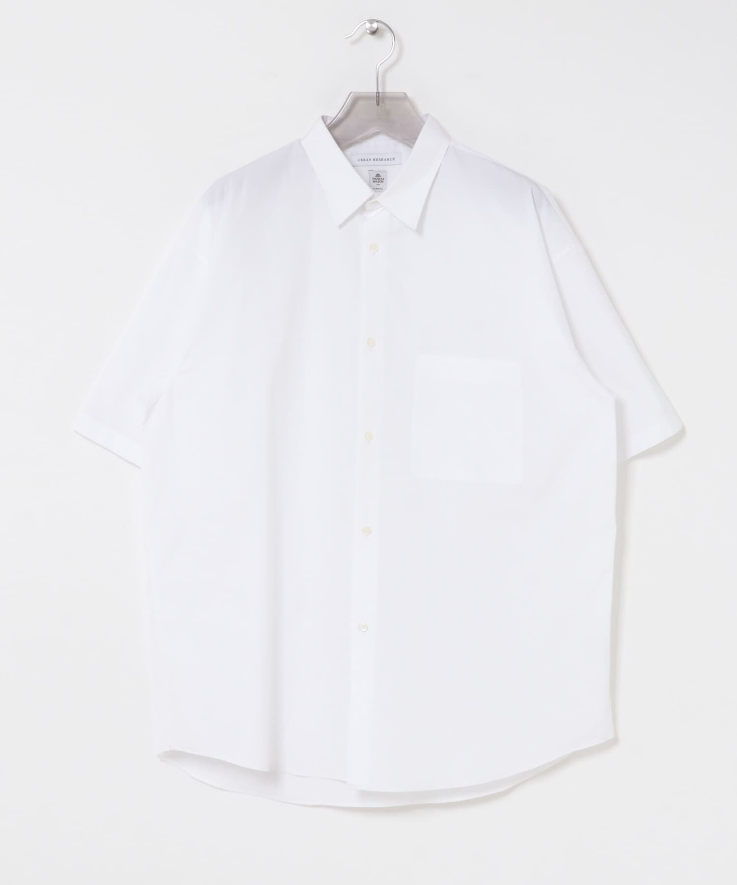 URBAN RESEARCH「THOMAS MASON SHORT-SLEEVE OVER SHIRTS」|シャツ・ブラウス|ホワイト