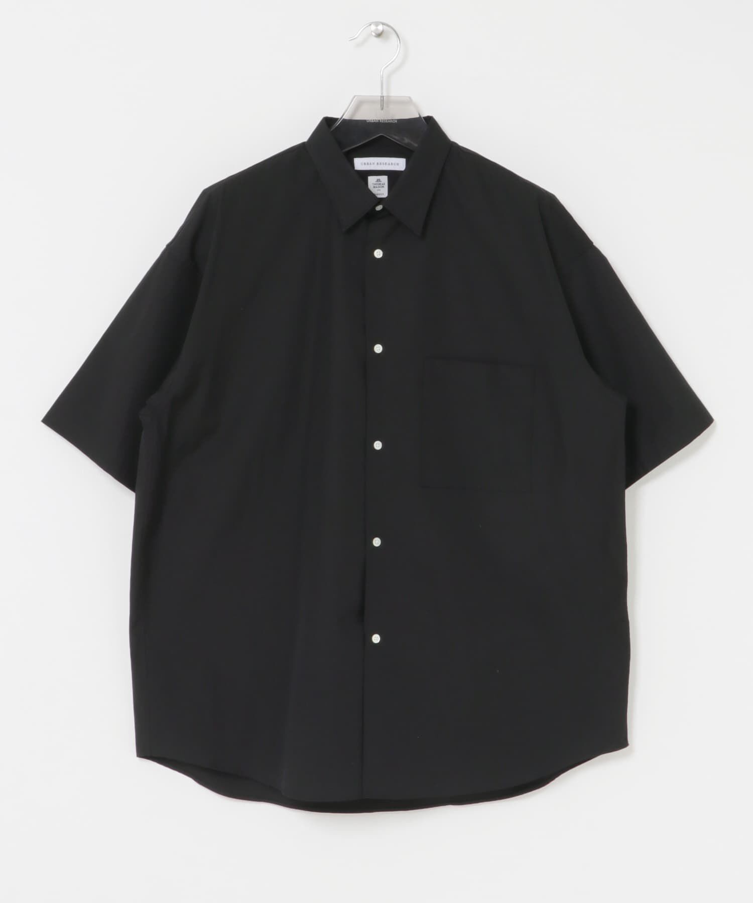 URBAN RESEARCH「THOMAS MASON SHORT-SLEEVE OVER SHIRTS」|シャツ・ブラウス|ブラック