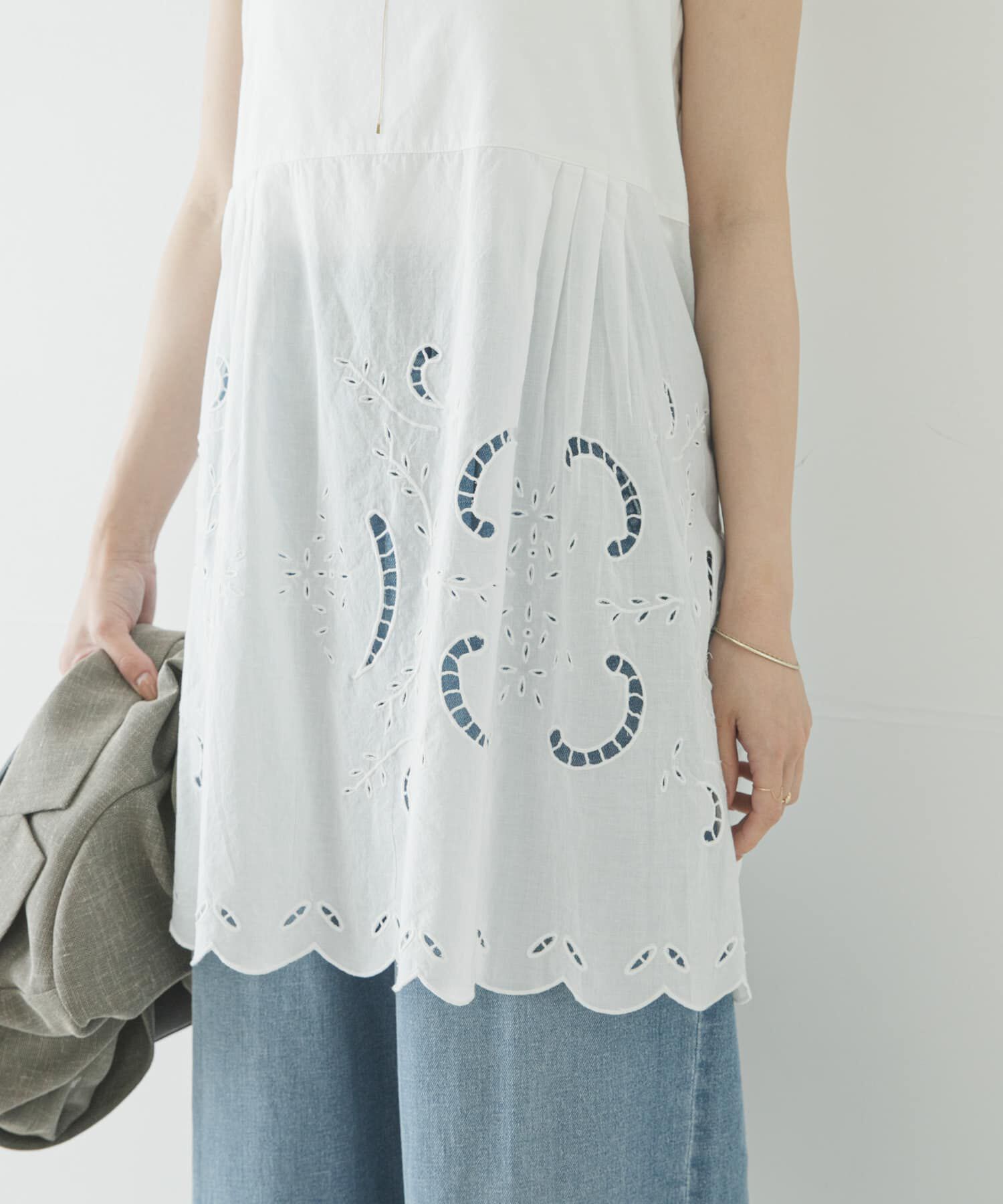 URBAN RESEARCH「カットワークレースキャミソール」|キャミソール|