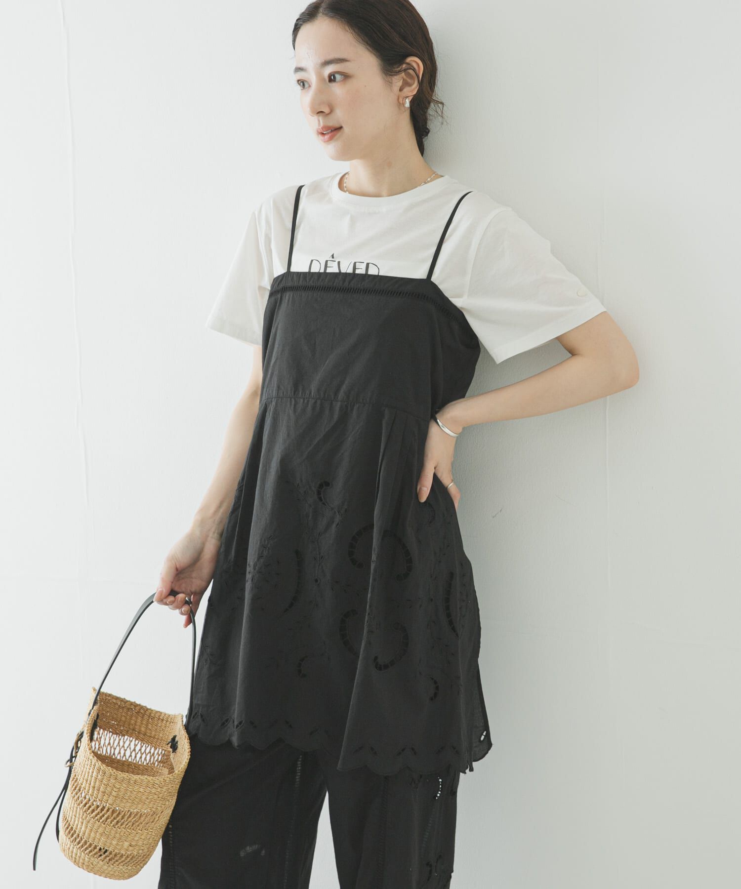 URBAN RESEARCH「カットワークレースキャミソール」|キャミソール|