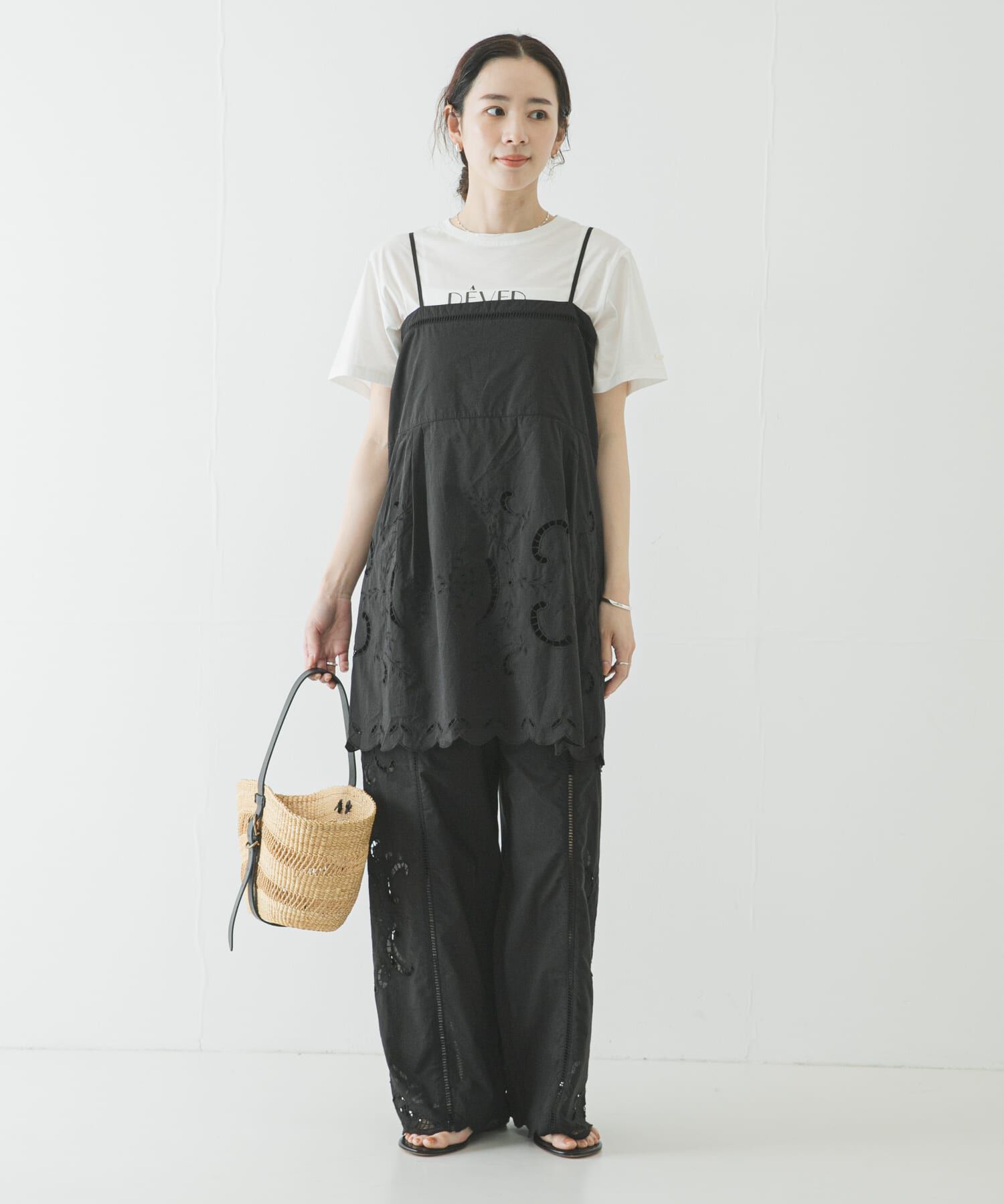 URBAN RESEARCH「カットワークレースキャミソール」|キャミソール|