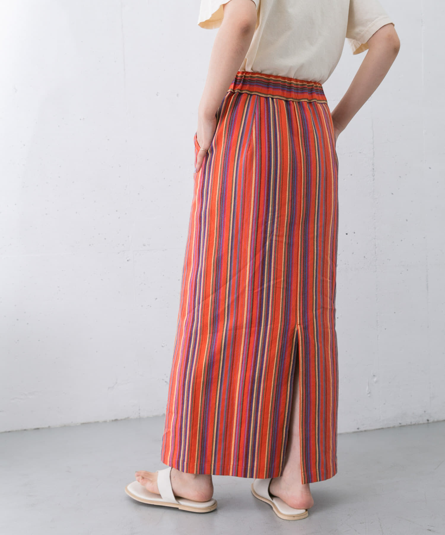  「ストライプペンシルスカート」|スカート|