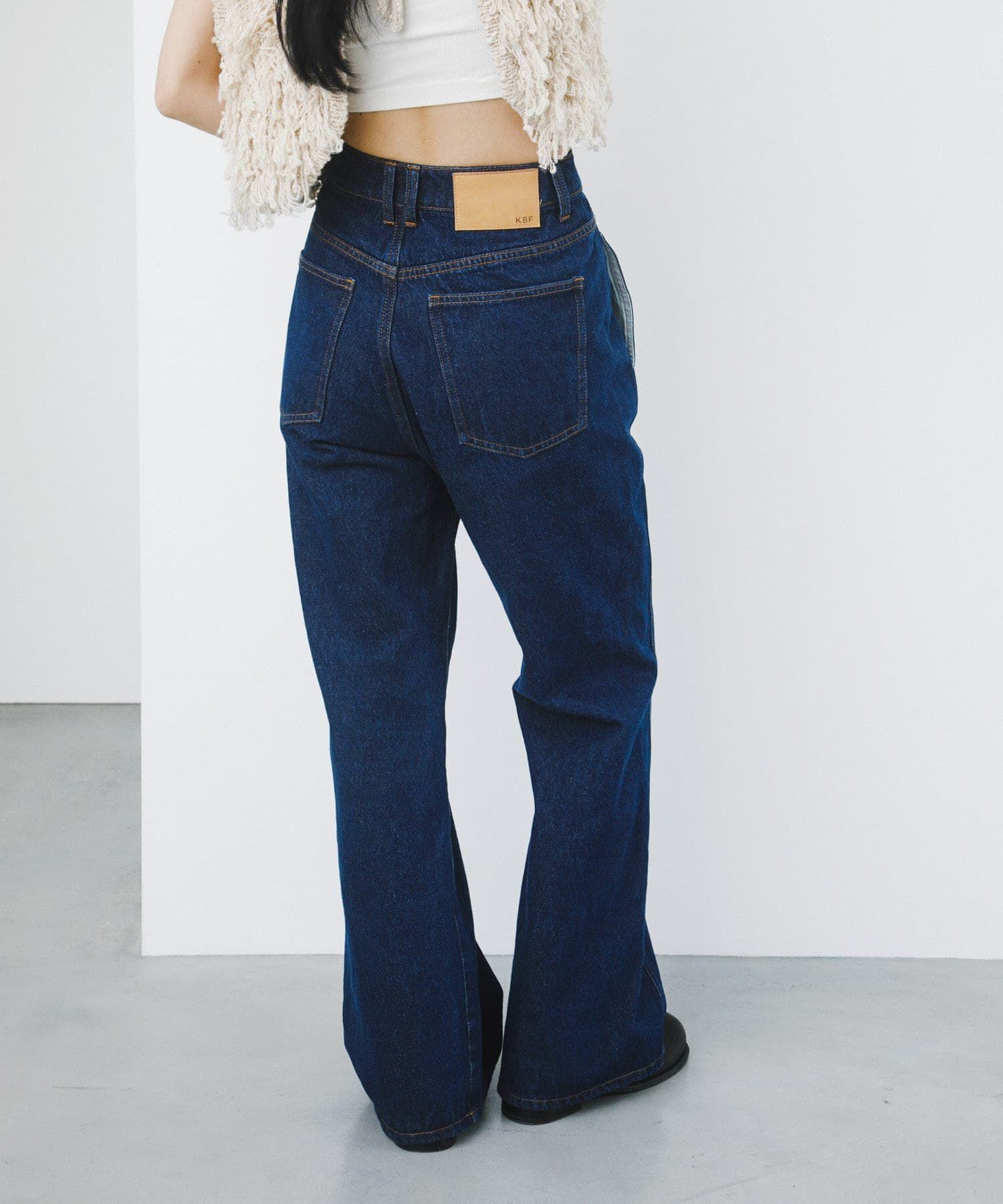  「シームポケットフレアデニム」|デニム|