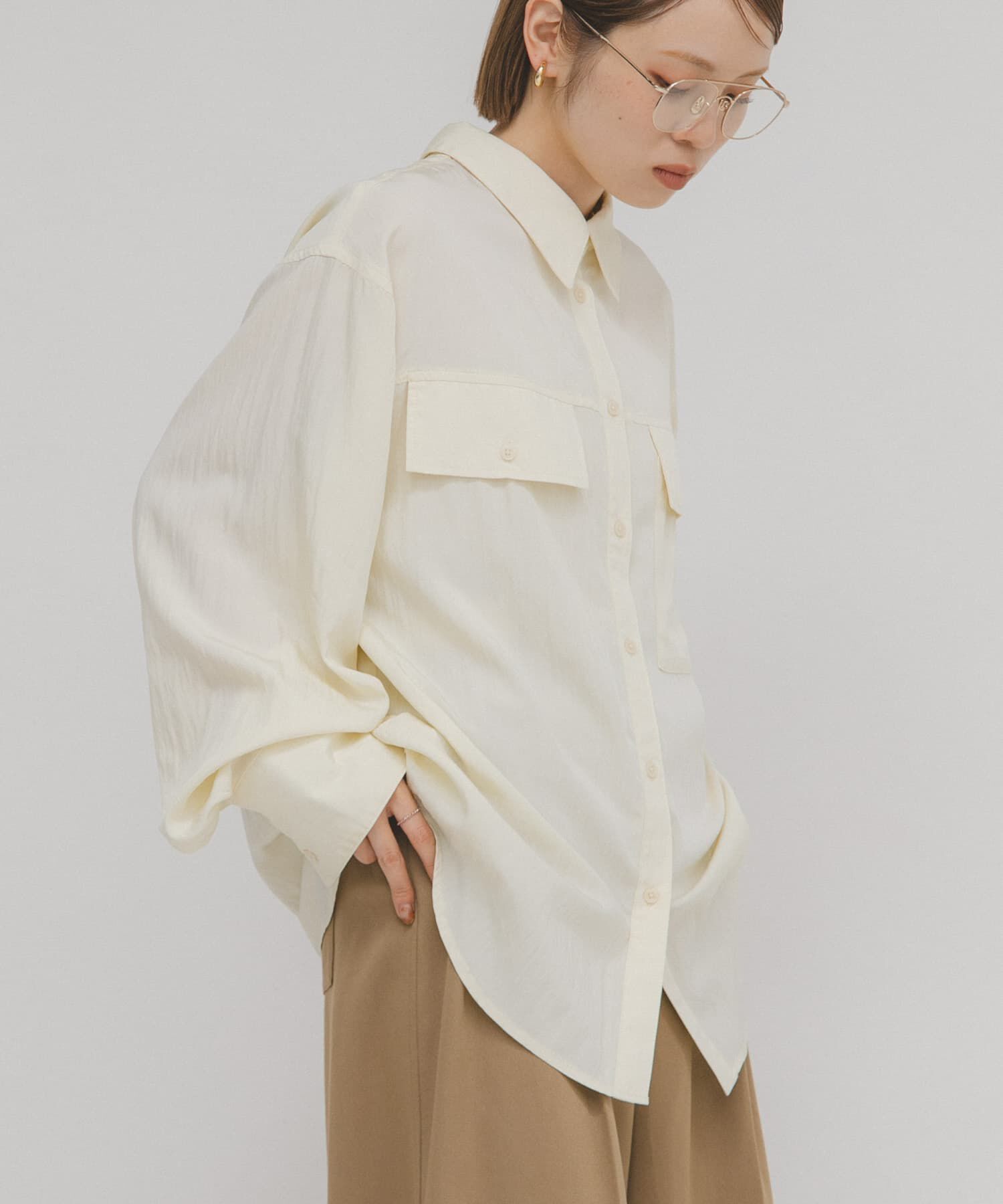 「フラップデザインシャツ」|シャツ・ブラウス|