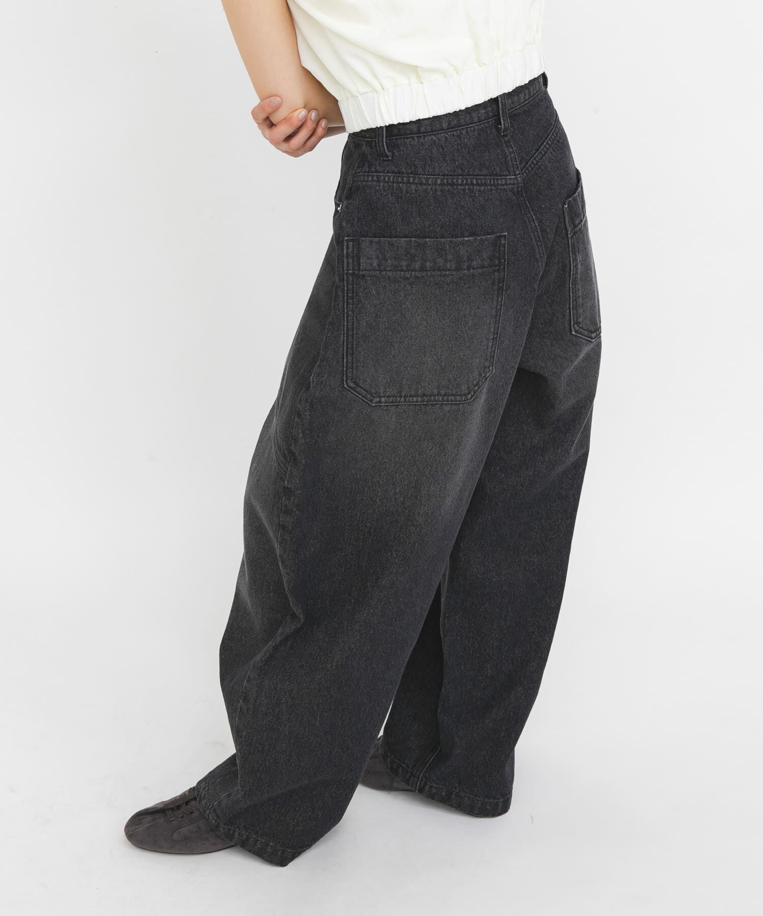  「シームデザインカーブデニム」|デニム|