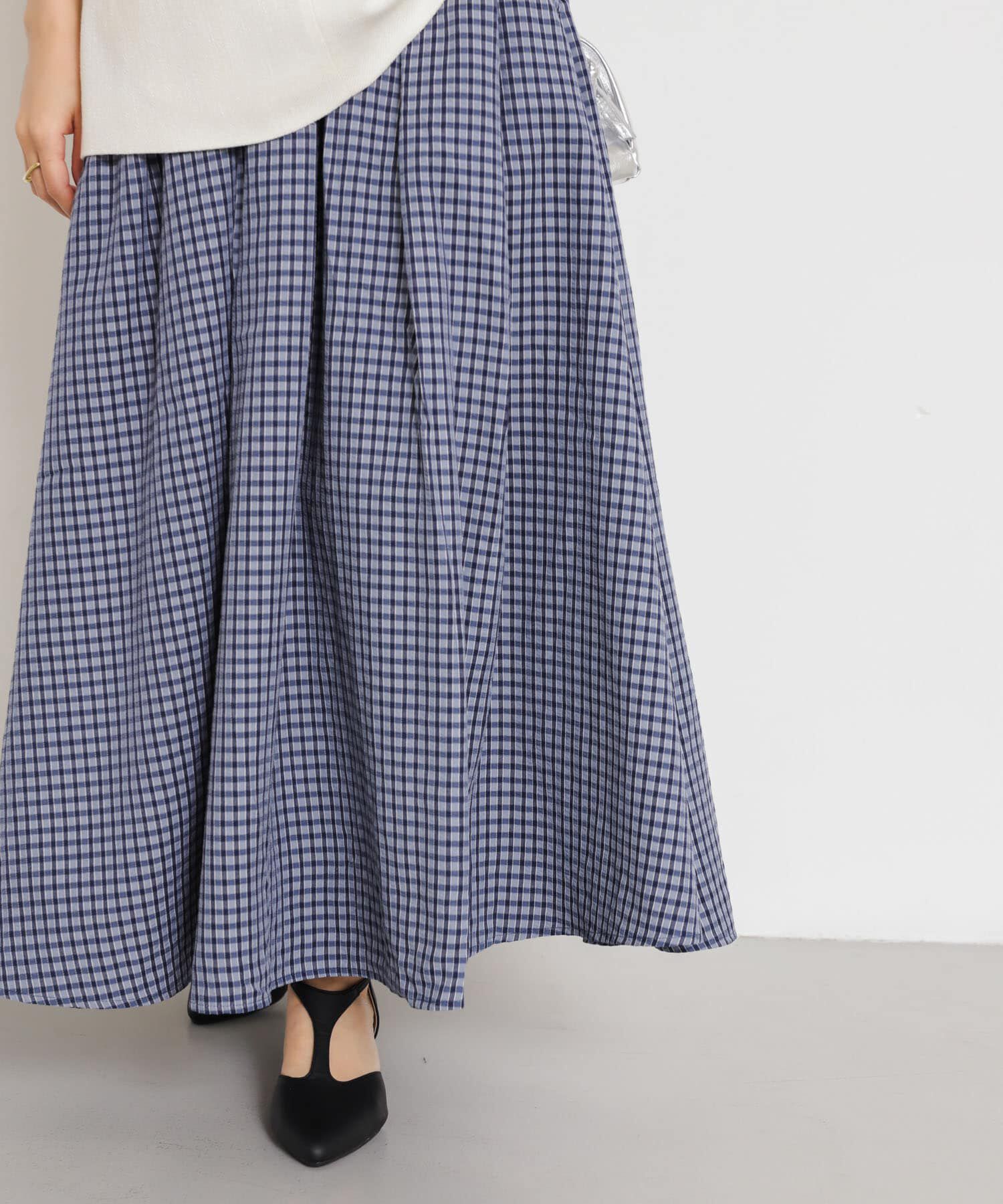 SENSE OF PLACE by URBAN RESEARCH「チェックボリュームスカート」|スカート|
