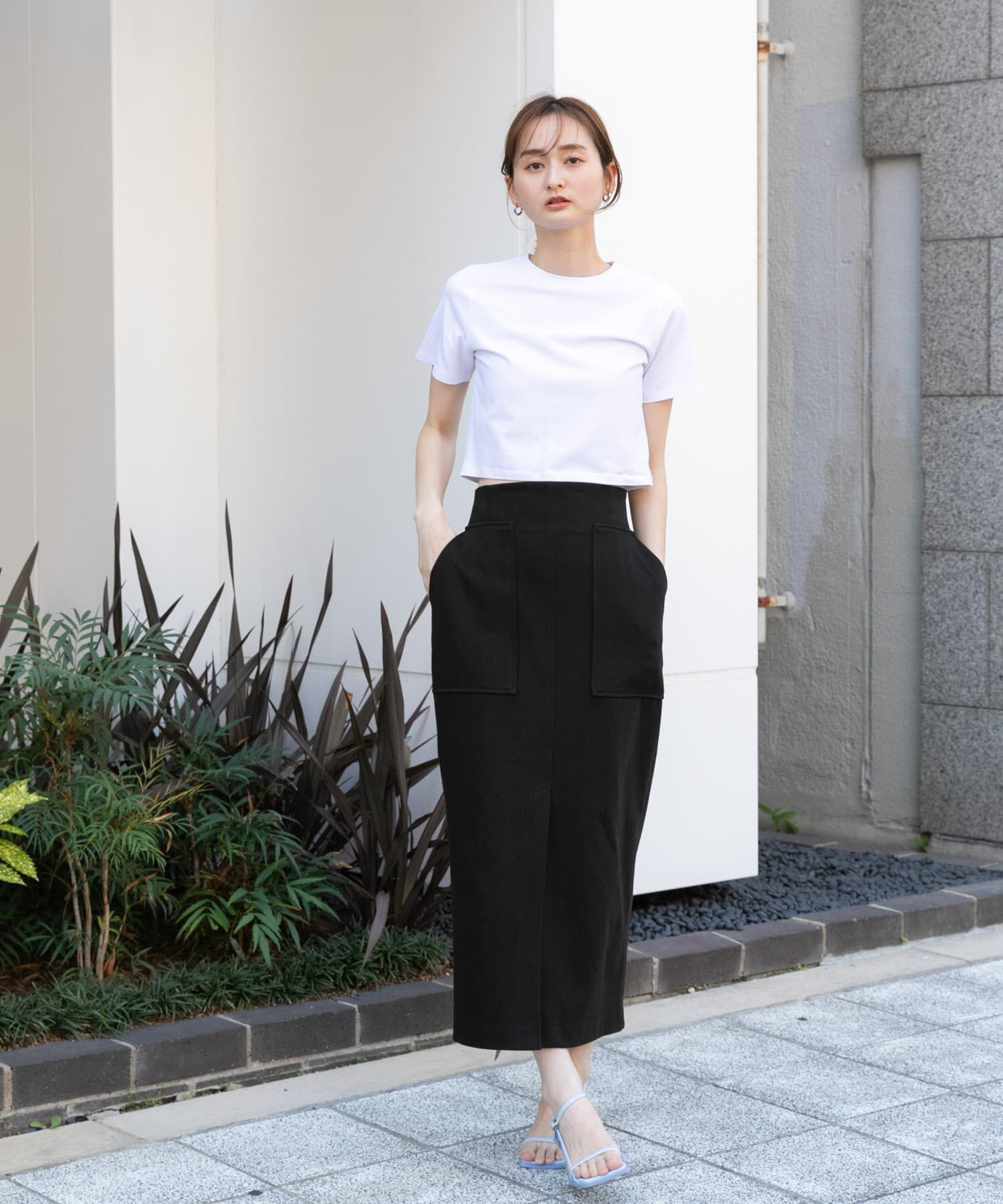 SENSE OF PLACE by URBAN RESEARCH「アウトポケットジャージースカート」|スカート|