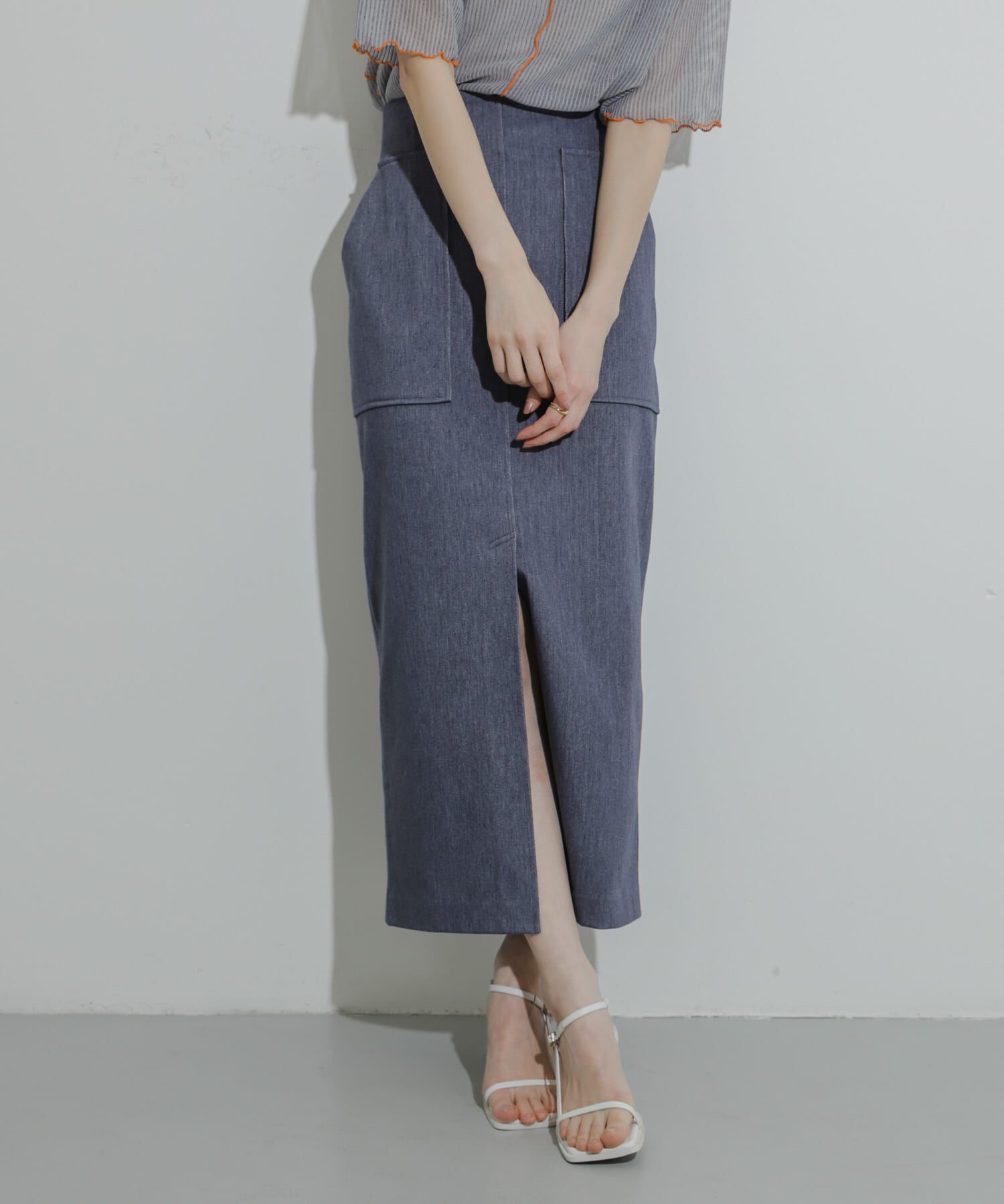 SENSE OF PLACE by URBAN RESEARCH「アウトポケットジャージースカート」|スカート|