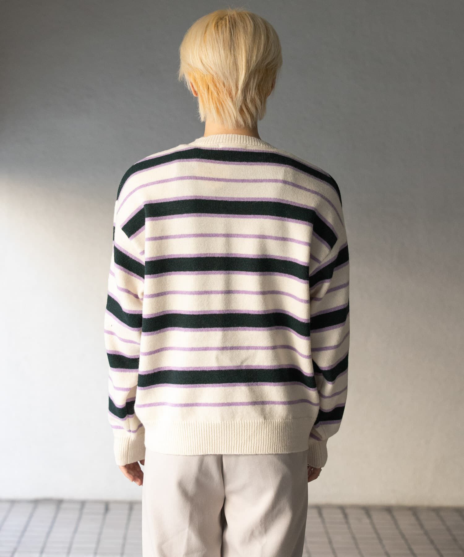 SENSE OF PLACE by URBAN RESEARCH「ウールブレンドボーダークルーネックニット」|ニット・セーター|