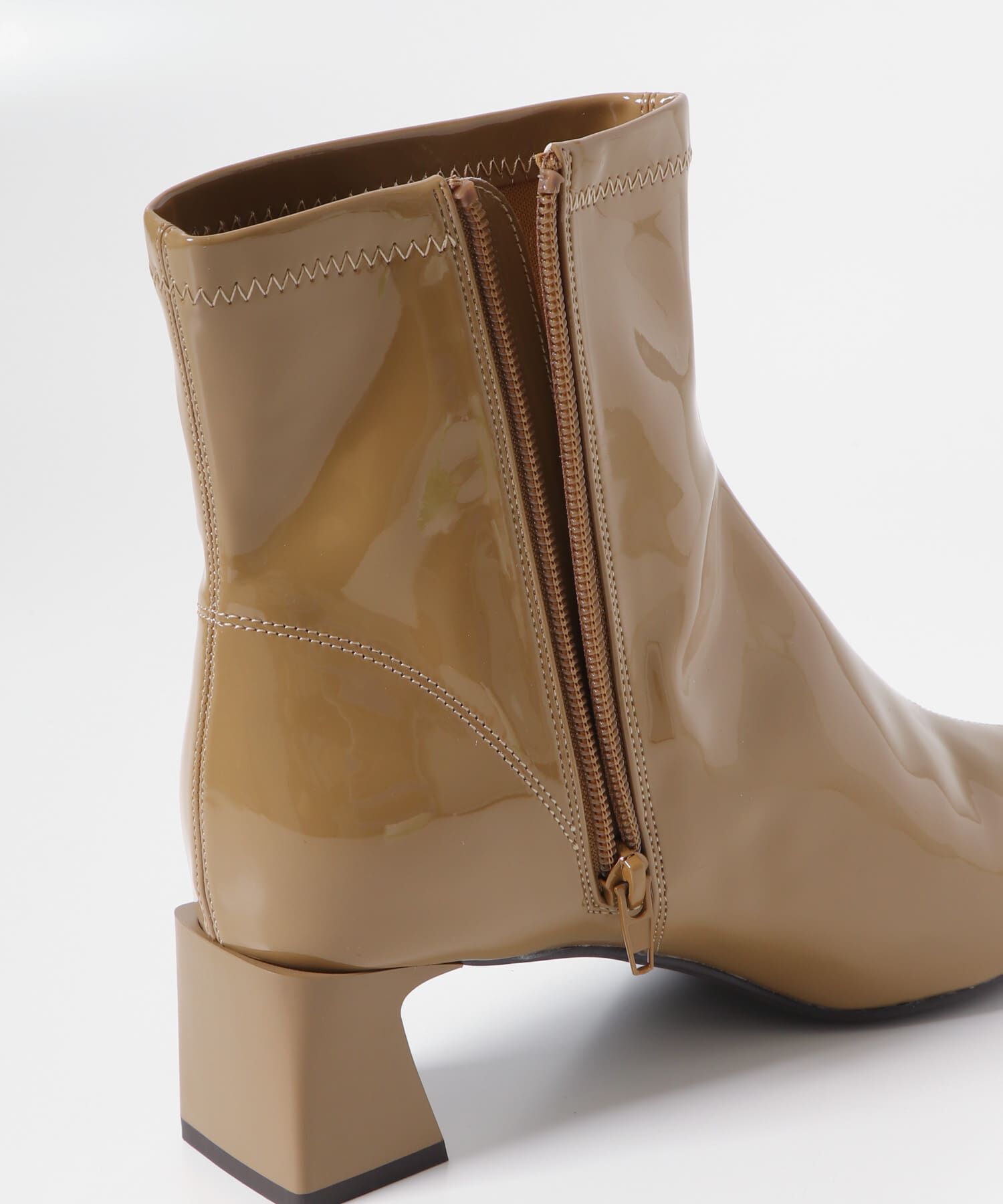 SENSE OF PLACE by URBAN RESEARCH「『抗菌』『消臭』スクエアトゥエナメルブーツ」|ショートブーツ|