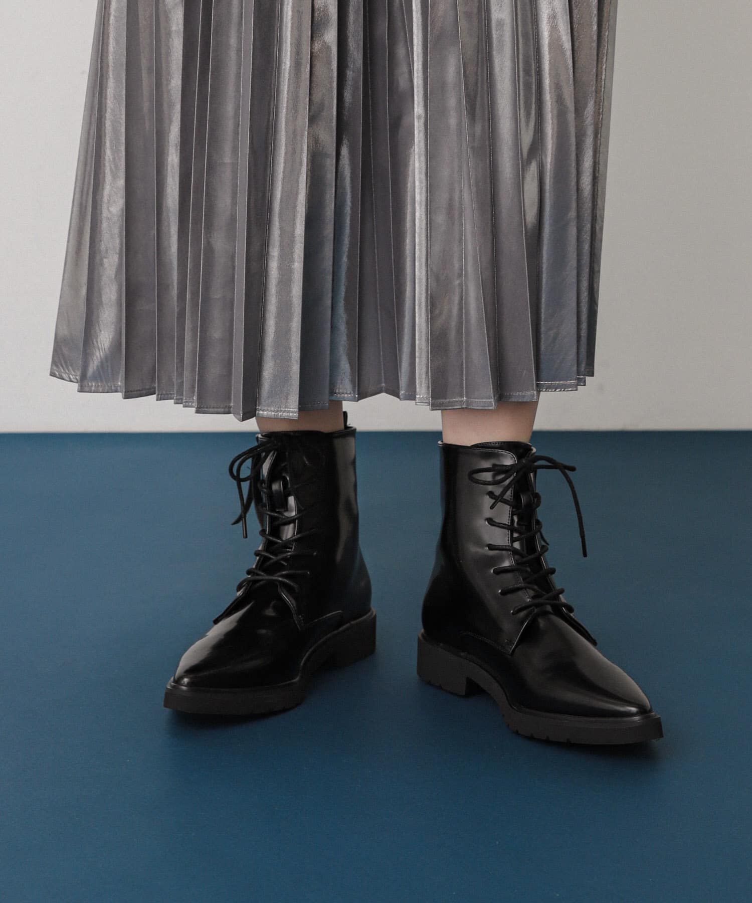 SENSE OF PLACE by URBAN RESEARCH「ポインテッドレースアップブーツ」|ショートブーツ|