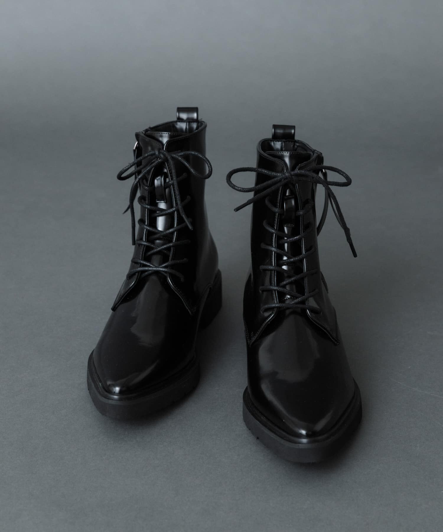 SENSE OF PLACE by URBAN RESEARCH「ポインテッドレースアップブーツ」|ショートブーツ|