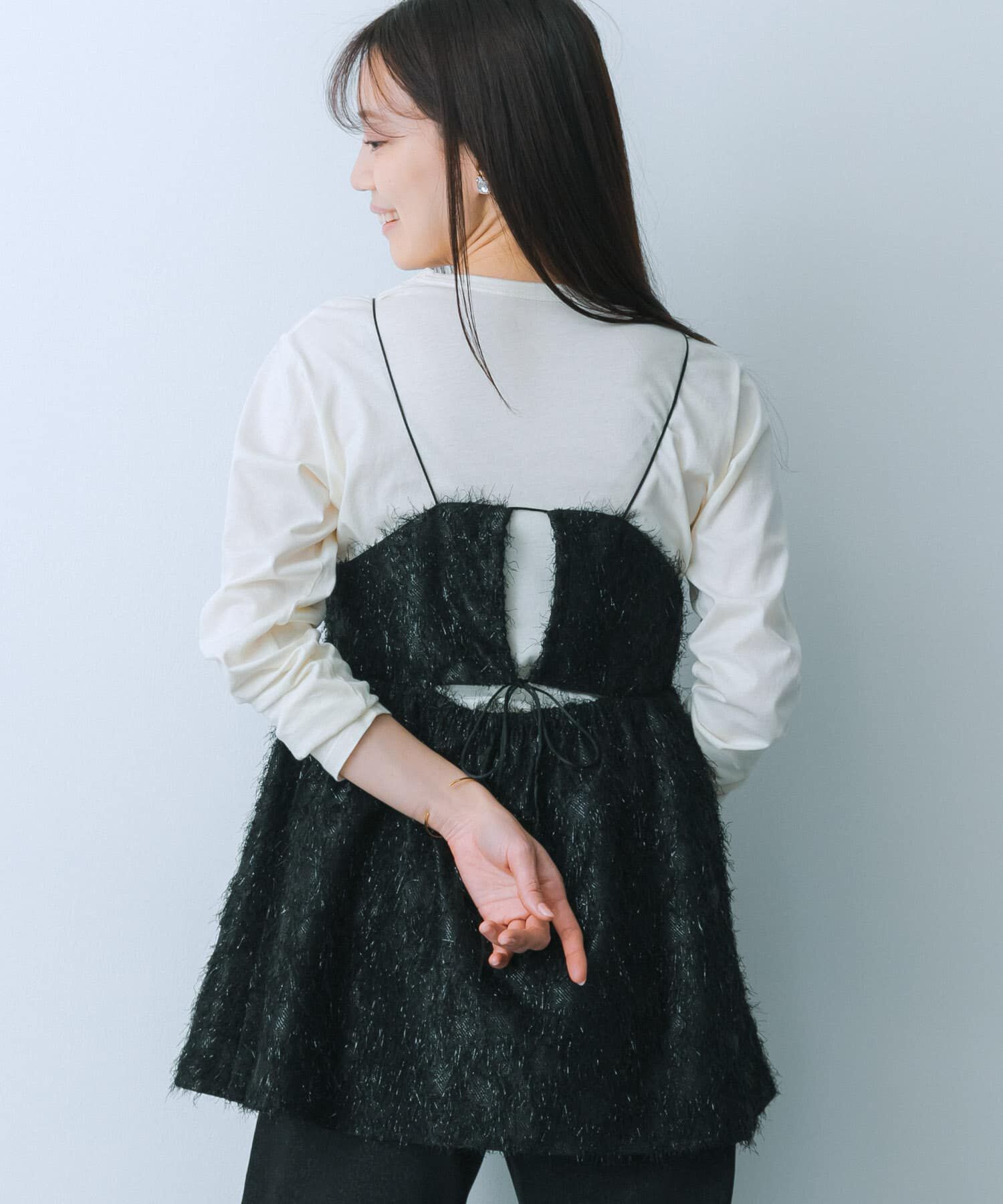 SENSE OF PLACE by URBAN RESEARCH「ジャガードフリンジキャミソールトップ」|キャミソール|