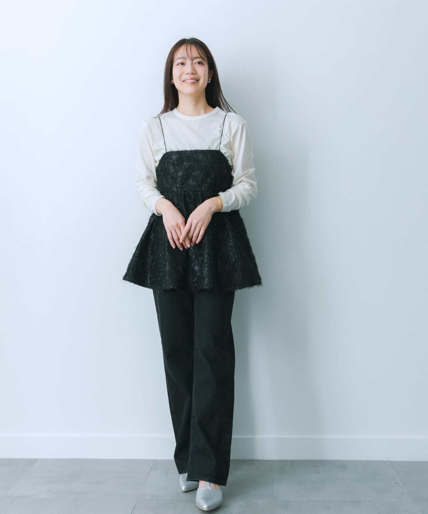 SENSE OF PLACE by URBAN RESEARCH「ジャガードフリンジキャミソールトップ」|キャミソール|