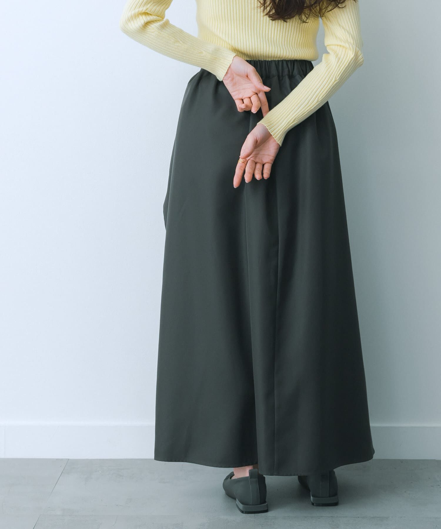 SENSE OF PLACE by URBAN RESEARCH「シアープリーツレイヤードスカート」|スカート|