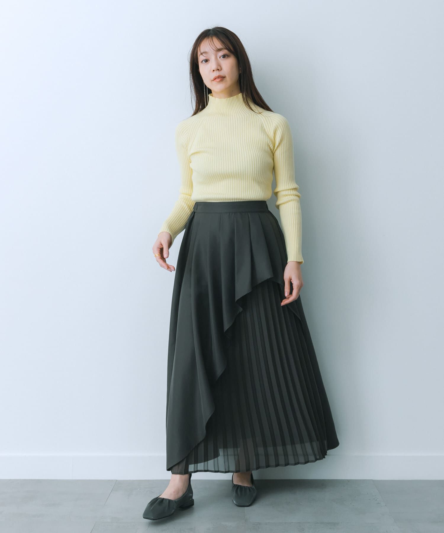 SENSE OF PLACE by URBAN RESEARCH「シアープリーツレイヤードスカート」|スカート|