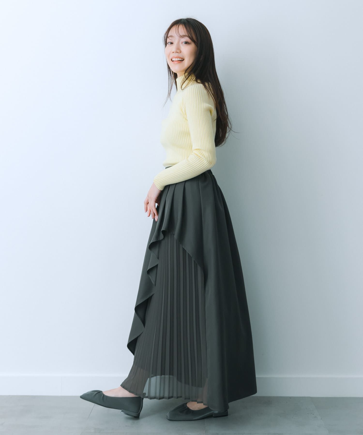 SENSE OF PLACE by URBAN RESEARCH「シアープリーツレイヤードスカート」|スカート|