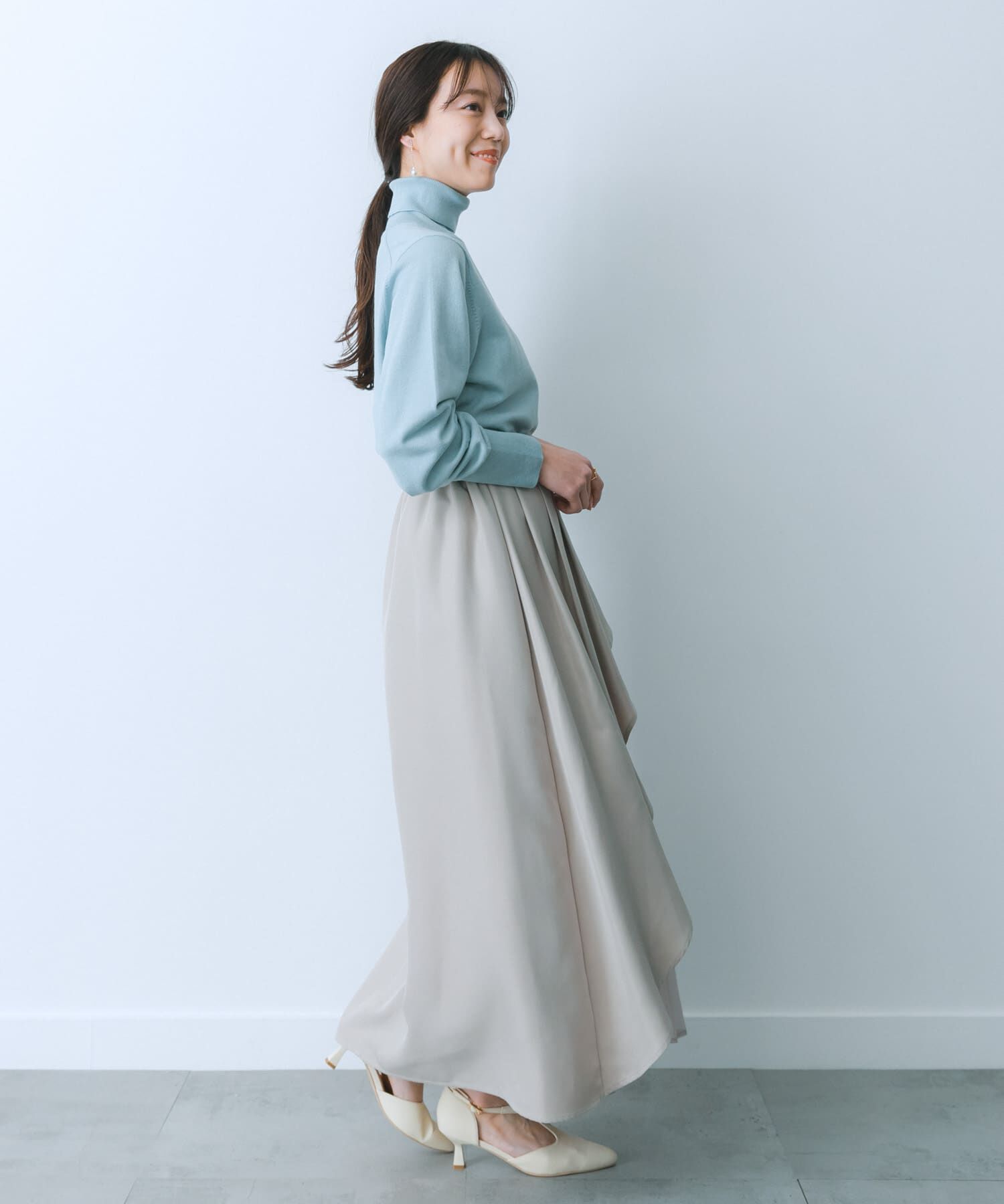 SENSE OF PLACE by URBAN RESEARCH「シアープリーツレイヤードスカート」|スカート|