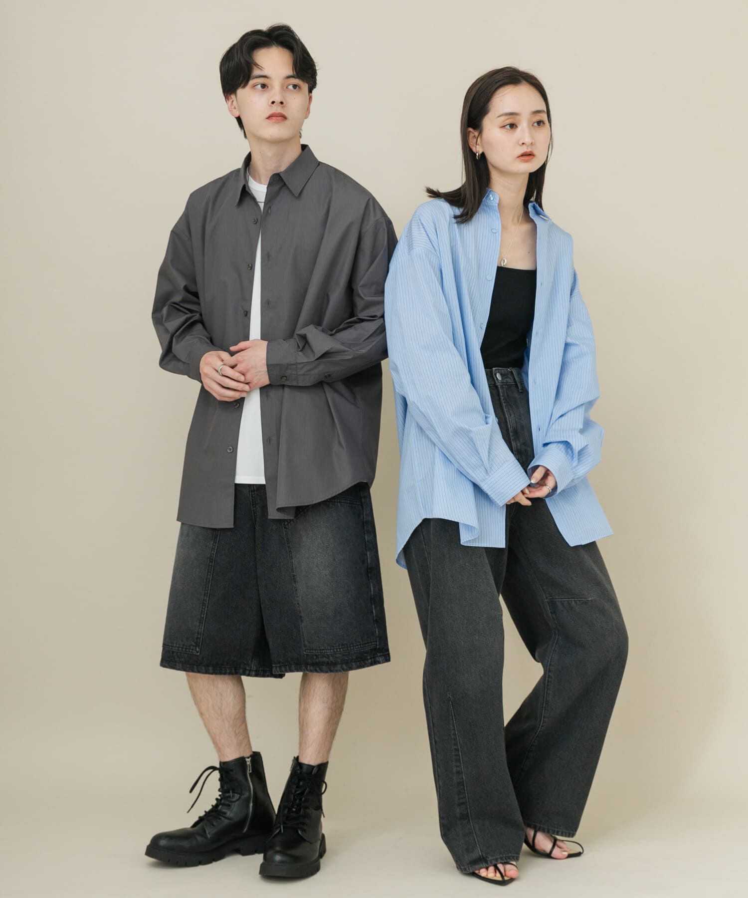 SENSE OF PLACE by URBAN RESEARCH「『ユニセックス』ブロードレギュラーカラールーズシャツ」|シャツ・ブラウス|