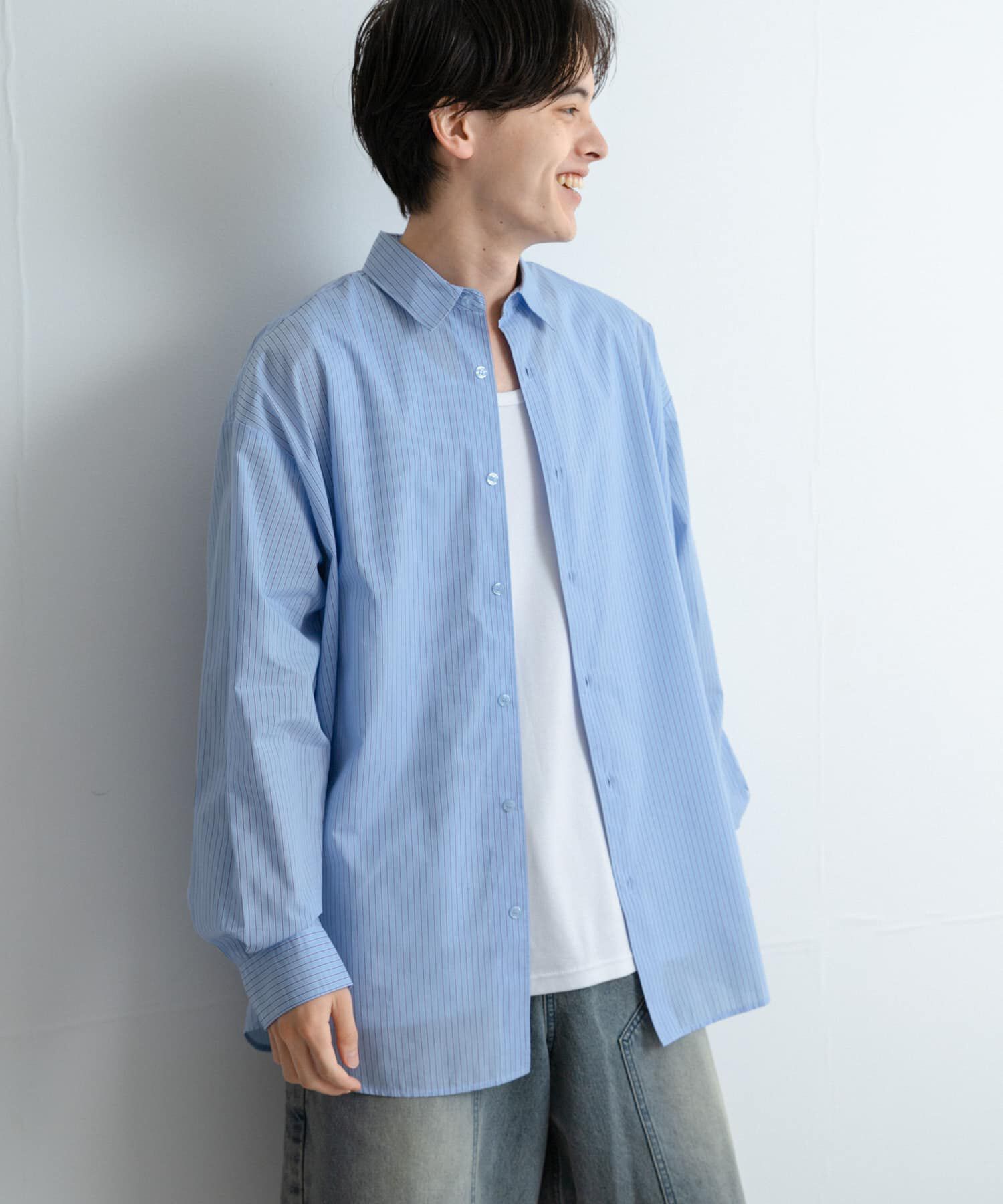 SENSE OF PLACE by URBAN RESEARCH「『ユニセックス』ブロードレギュラーカラールーズシャツ」|シャツ・ブラウス|