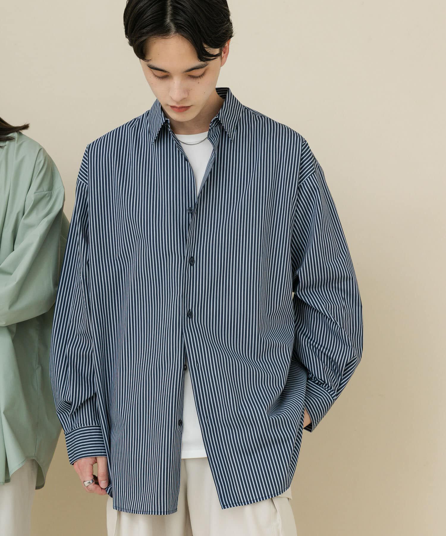 SENSE OF PLACE by URBAN RESEARCH「『ユニセックス』ブロードレギュラーカラールーズシャツ」|シャツ・ブラウス|ブルー系その他