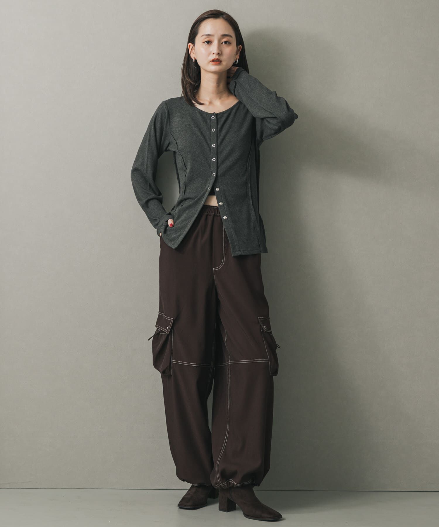 SENSE OF PLACE by URBAN RESEARCH「パネルリブカットカーディガン」|カーディガン|