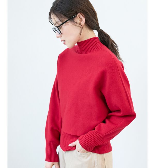 「《手洗い可能》3WAYハイネックレイヤードニット」|ニット・セーター|