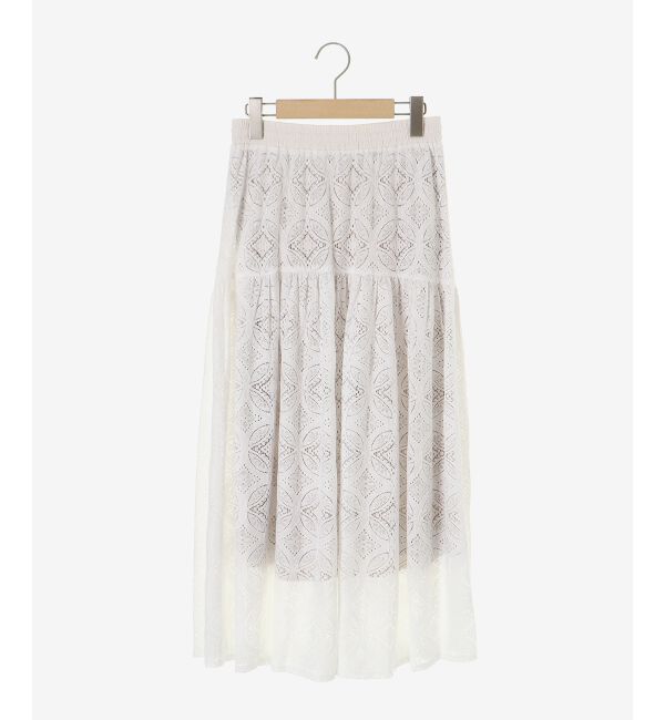  「レースギャザーキリカエスカート」|スカート|