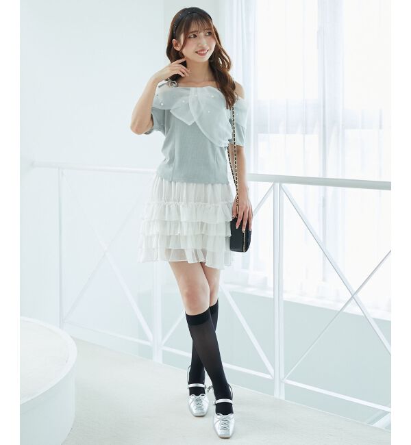  「4段フリルスカパン」|スカート|