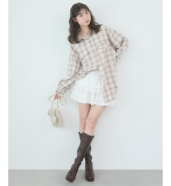  「バックスリットオーバーサイズシャツ」|シャツ・ブラウス|