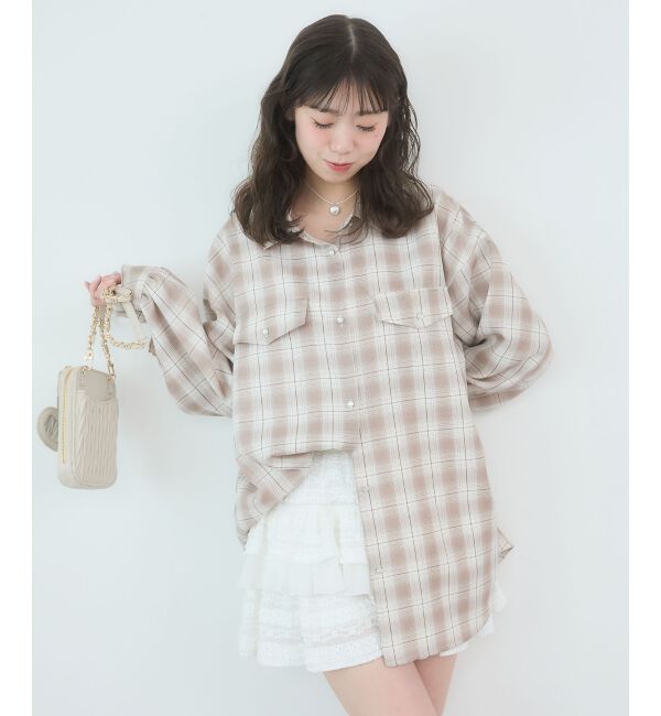  「バックスリットオーバーサイズシャツ」|シャツ・ブラウス|