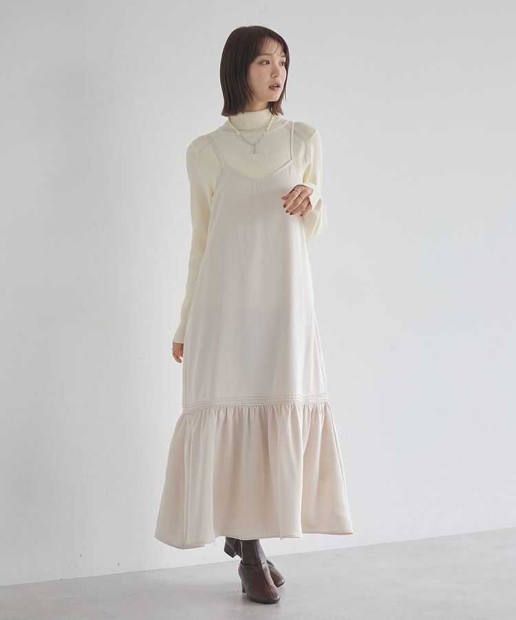 earth music&ecology「レンチング(TM)エコヴェロ(TM)(リブタートル)」|ニット・セーター|