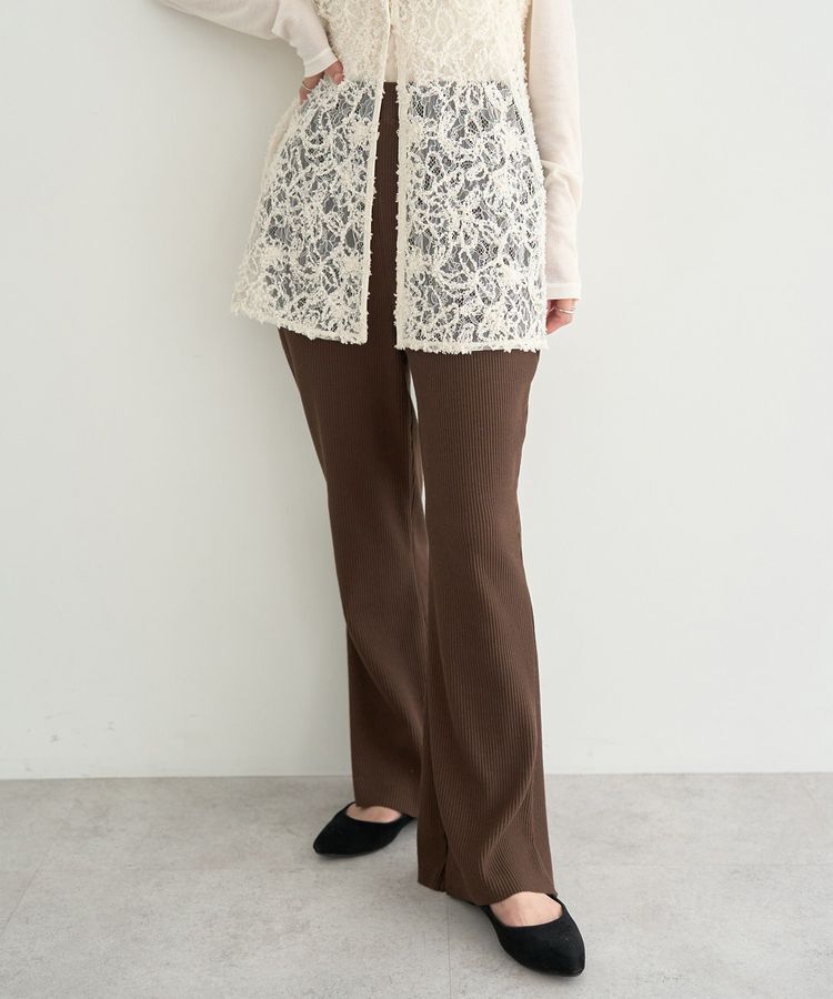 earth music&ecology「セルフカットテレコフレアパンツ」|その他|