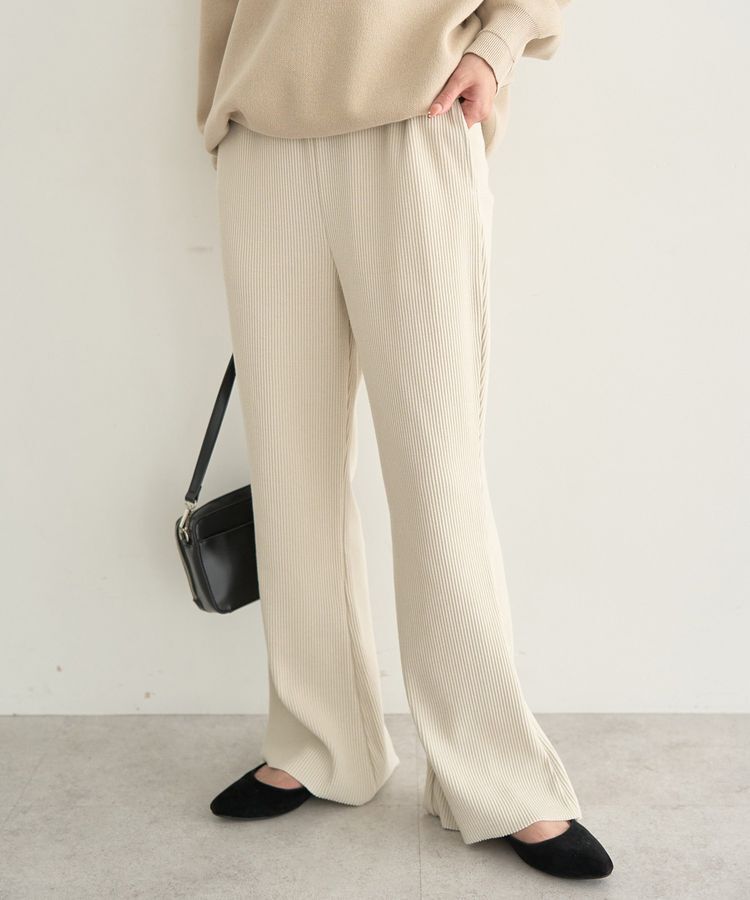 earth music&ecology「セルフカットテレコフレアパンツ」|その他|