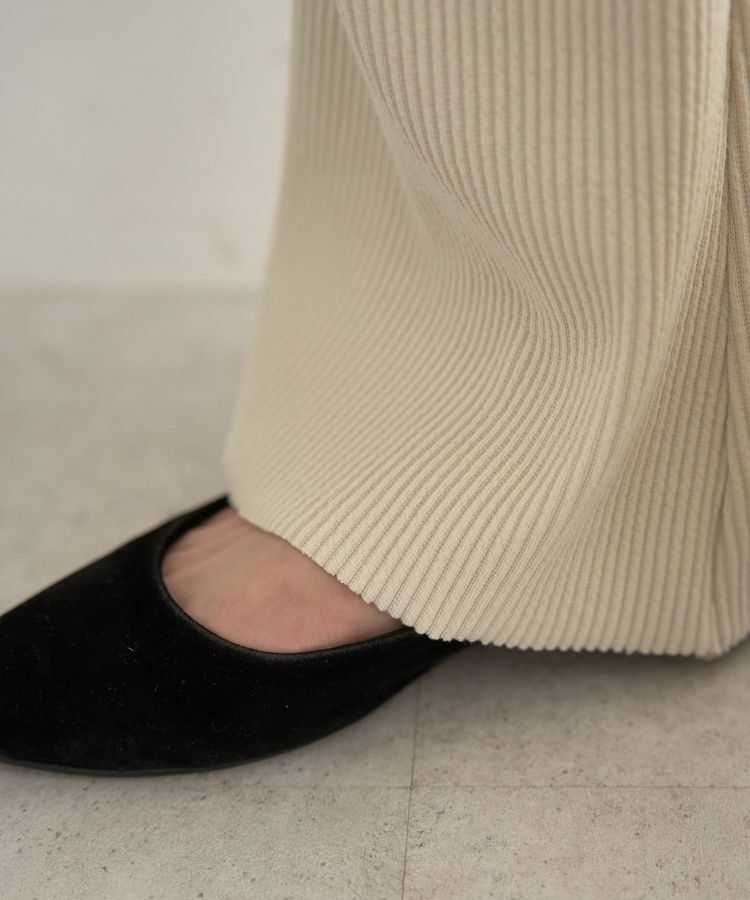 earth music&ecology「セルフカットテレコフレアパンツ」|その他|