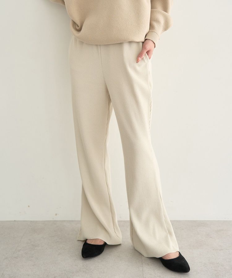 earth music&ecology「セルフカットテレコフレアパンツ」|その他|