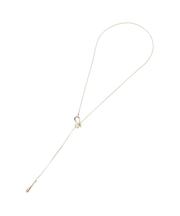 earth music&ecology「ニュアンスノットラリエット」|ネックレス|Gold