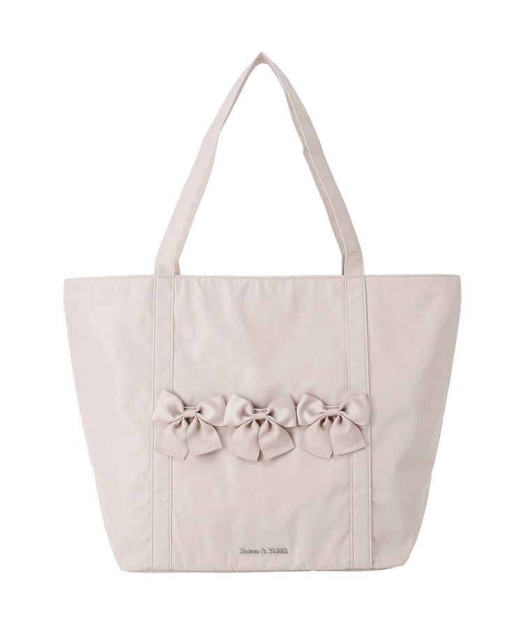 Maison de FLEUR「撥水加工リボンキャリーオンバッグ」|トートバッグ|