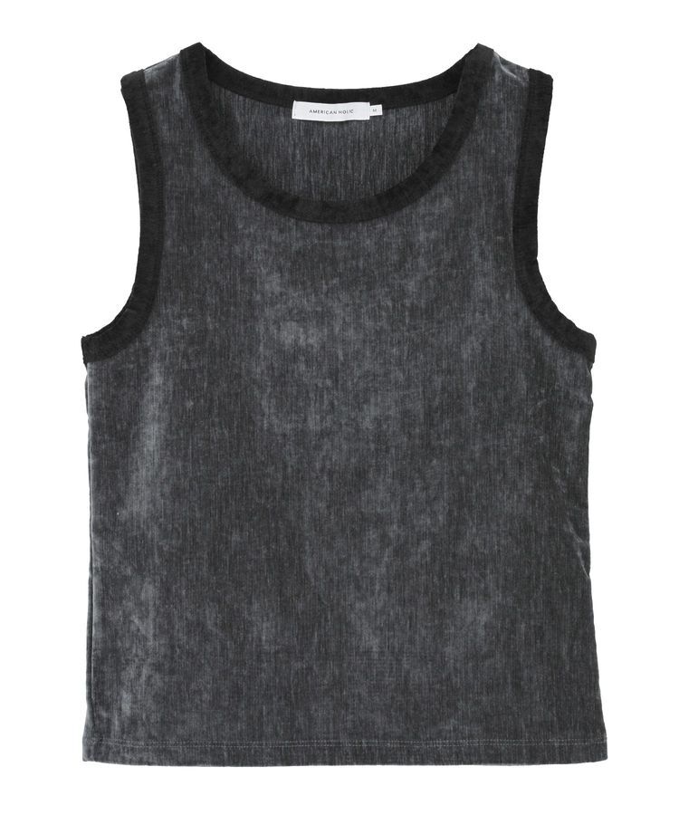 AMERICAN HOLIC「配色ベロアタンクトップ」|インナー|