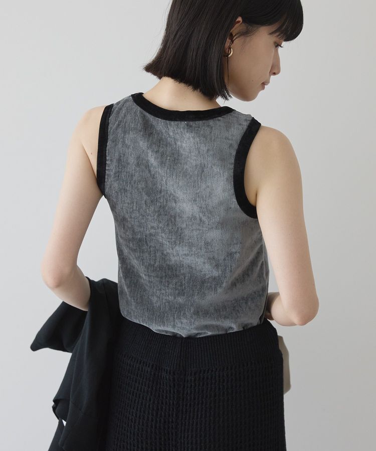 AMERICAN HOLIC「配色ベロアタンクトップ」|インナー|