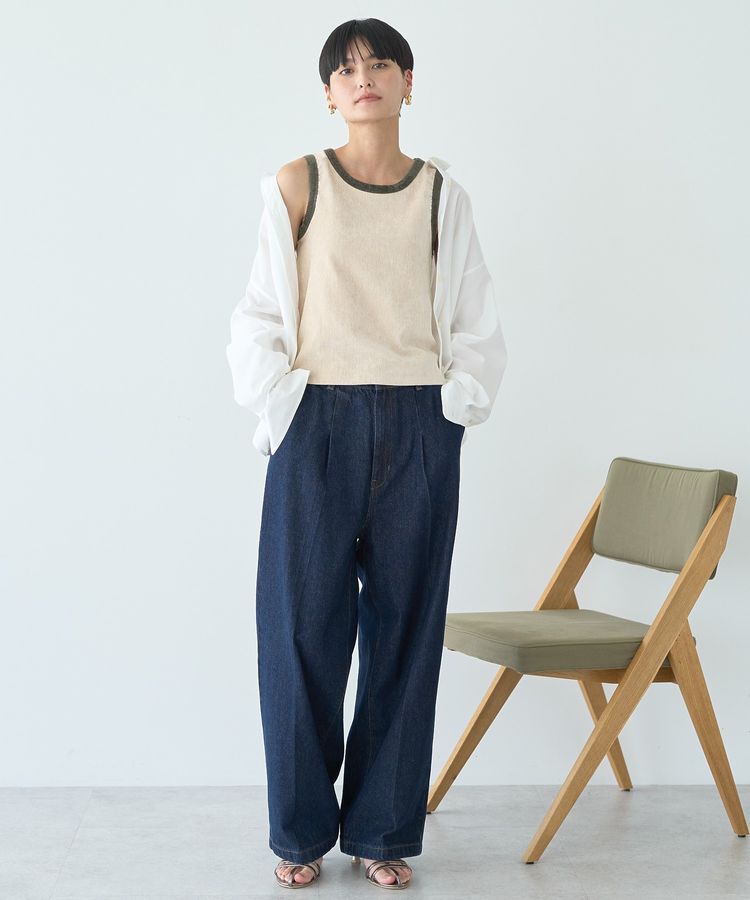 AMERICAN HOLIC「配色ベロアタンクトップ」|インナー|