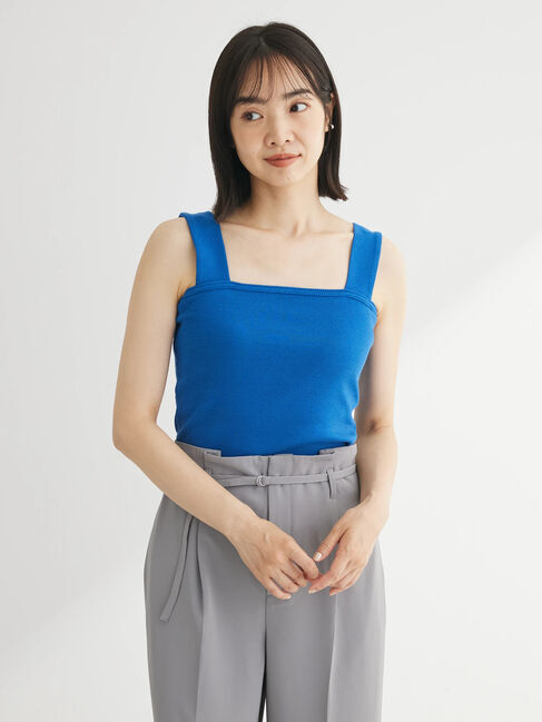 Green Parks「スクエアリブタンクトップ」|インナー|