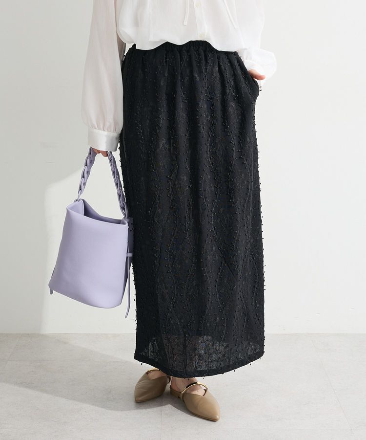 Green Parks「3Dレース刺しゅうスカート」|スカート|