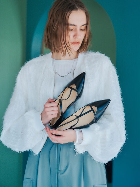 YECCA VECCA「メリージェーンTストラップパンプス」|パンプス|