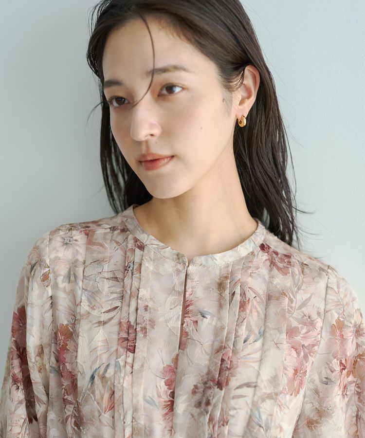 YECCA VECCA「ぼかしフラワー柄ワンピース」|ワンピース|