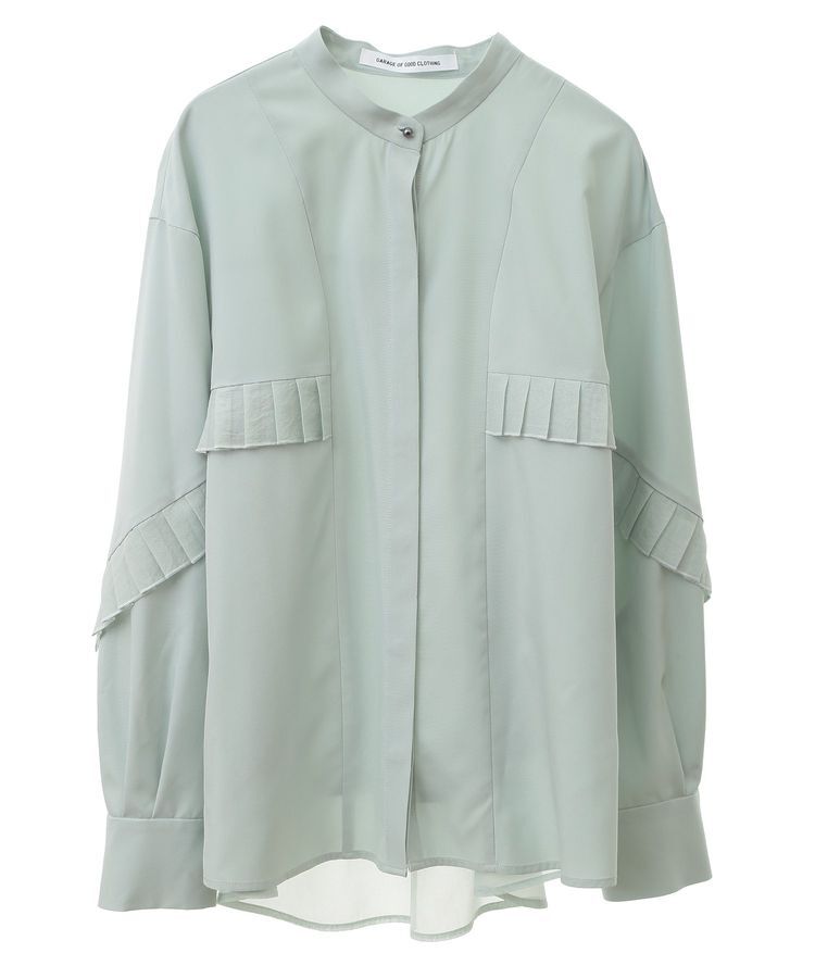 GARAGE OF GOOD CLOTHING「シアプリーツラインブラウス」|シャツ・ブラウス|