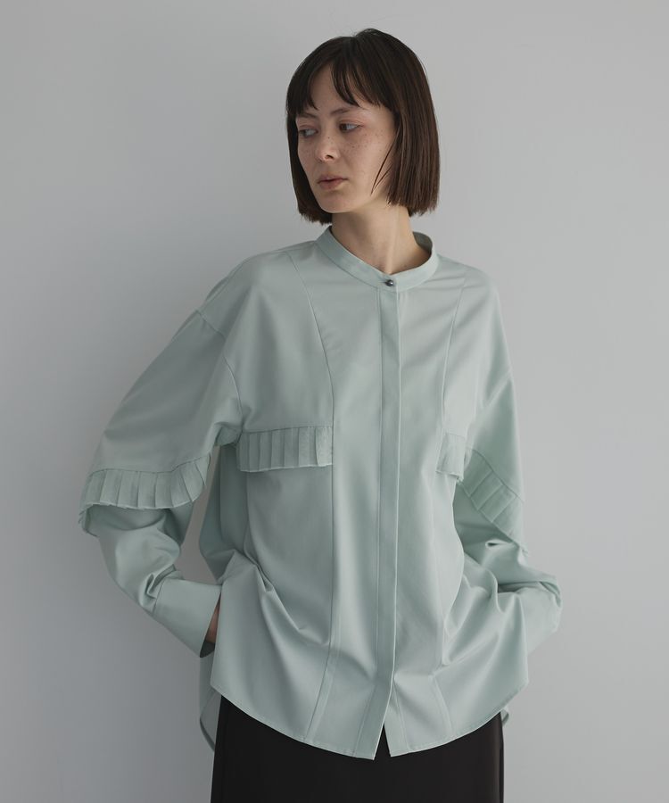 GARAGE OF GOOD CLOTHING「シアプリーツラインブラウス」|シャツ・ブラウス|