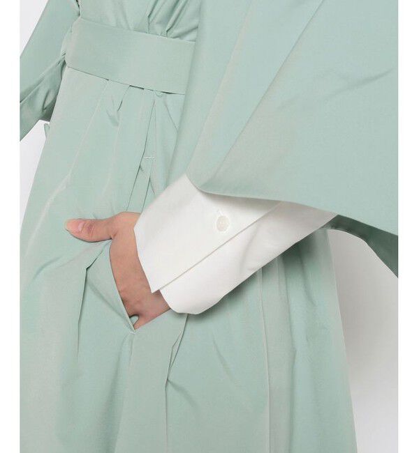 LOULOU WILLOUGHBY「【LOULOU WILLOUGHBY】フリルスリーブタフタコート」|ダッフルコート|