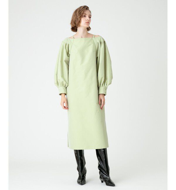 LOULOU WILLOUGHBY「【LOULOU WILLOUGHBY】メモリーツイルリボンワンピース」|ワンピース|