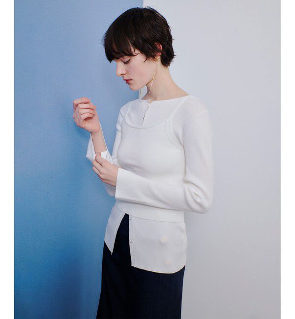 allureville「マルチレイヤードセット」|ニット・セーター|オフホワイト